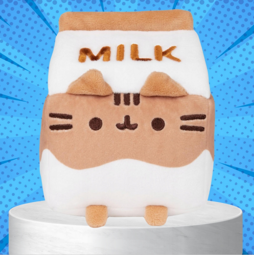 MASKOTKA MLEKO PUSHEEN KARTONIK Z MLEKIEM PLUSZAK PUSHIN PRZYTULANKA KOT